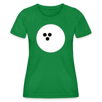 Boule de bowling, Bowling - T-shirt sport Femme - vert - Devant - AI Model Female 172 dark (172cm)