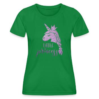Lila Stern Einhorn Prinzessin - Frauen Funktions-T-Shirt - Kelly Green - Vorne - AI Model Female 172 dark (172cm)