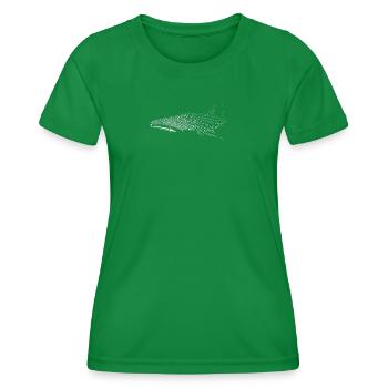 Whale shark - Women's Functional T-Shirt - kelly green - Front - AI Model Female 172 dark (172cm)