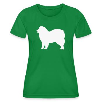 Samoyed - T-shirt sport Femme - vert - Devant - AI Model Female 172 dark (172cm)