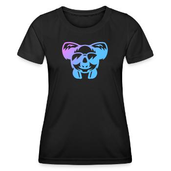 Koala Koalabär - Frauen Funktions-T-Shirt - Schwarz - Vorne - AI Model Female 172 light (172cm)