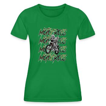 Camouflage de motocross - T-shirt sport Femme - vert - Devant - AI Model Female 172 dark (172cm)