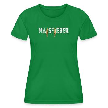 Maisfieber Mais Landwirtschaft Maisernte Bauer - Frauen Funktions-T-Shirt - Kelly Green - Vorne - AI Model Female 172 dark (172cm)