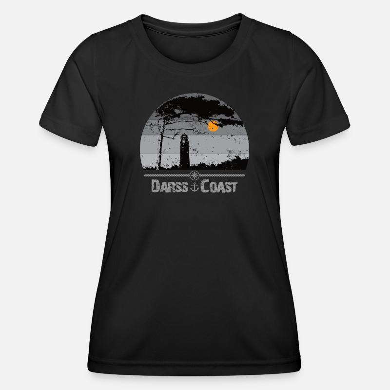 Darss Coast - Halbinsel Darss - Women's Functional T-Shirt - black