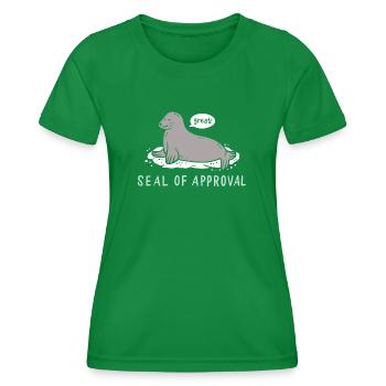 Phoque - T-shirt sport Femme - vert - Devant - AI Model Female 172 dark (172cm)