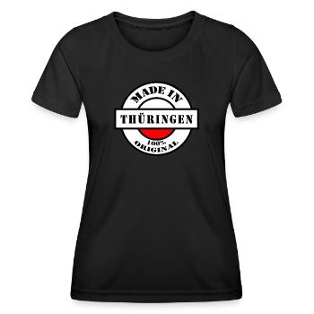 MADE IN THURINGIA Born gift - Women's Functional T-Shirt - black - Front - AI Model Female 172 light (172cm)