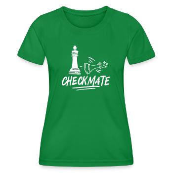 Joueur d'échecs échec et mat - T-shirt sport Femme - vert - Devant - AI Model Female 172 dark (172cm)