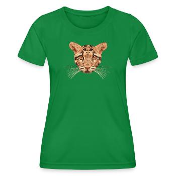 Big cats outfit, clouded leopard, big cat - Women's Functional T-Shirt - kelly green - Front - AI Model Female 172 dark (172cm)