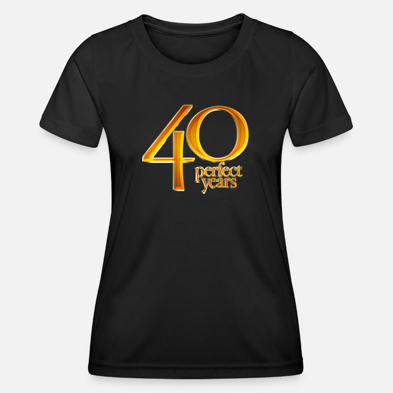 40th Birthday - Women's Functional T-Shirt - black