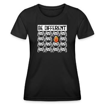 Jeux vidéo Controller Gamer Gamer Gamer - T-shirt sport Femme - noir - Devant - AI Model Female 172 light (172cm)
