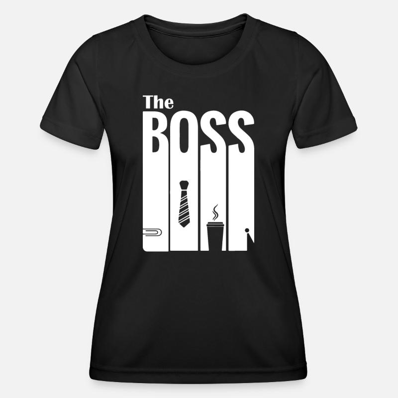 Office & Relaxation style design - Women's Functional T-Shirt - black