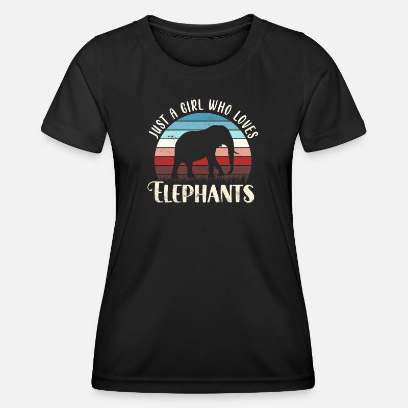Elephant Elephant - Women's Functional T-Shirt - black