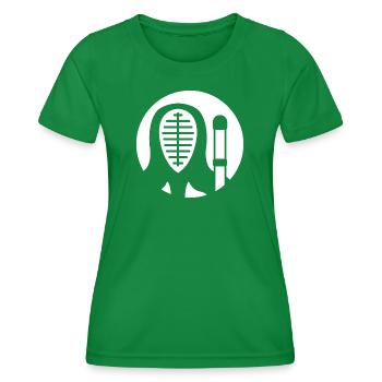 Kendo Kenjutsu Combat à l’épée - T-shirt sport Femme - vert - Devant - AI Model Female 172 dark (172cm)