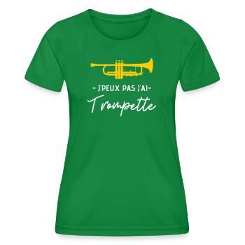 Trompette - T-shirt sport Femme - vert - Devant - AI Model Female 172 dark (172cm)