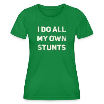 Stunts Verletzungen Genesung - Frauen Funktions-T-Shirt - Kelly Green - Vorne - AI Model Female 172 dark (172cm)