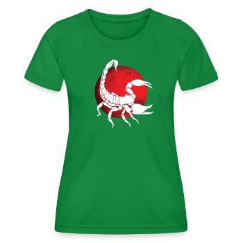 Skorpion Sternzeichen - Frauen Funktions-T-Shirt - Kelly Green - Vorne - AI Model Female 172 dark (172cm)