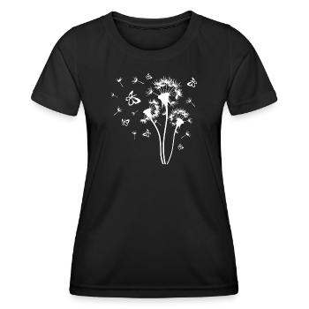 Pusteblume - Frauen Funktions-T-Shirt - Schwarz - Vorne - AI Model Female 172 light (172cm)