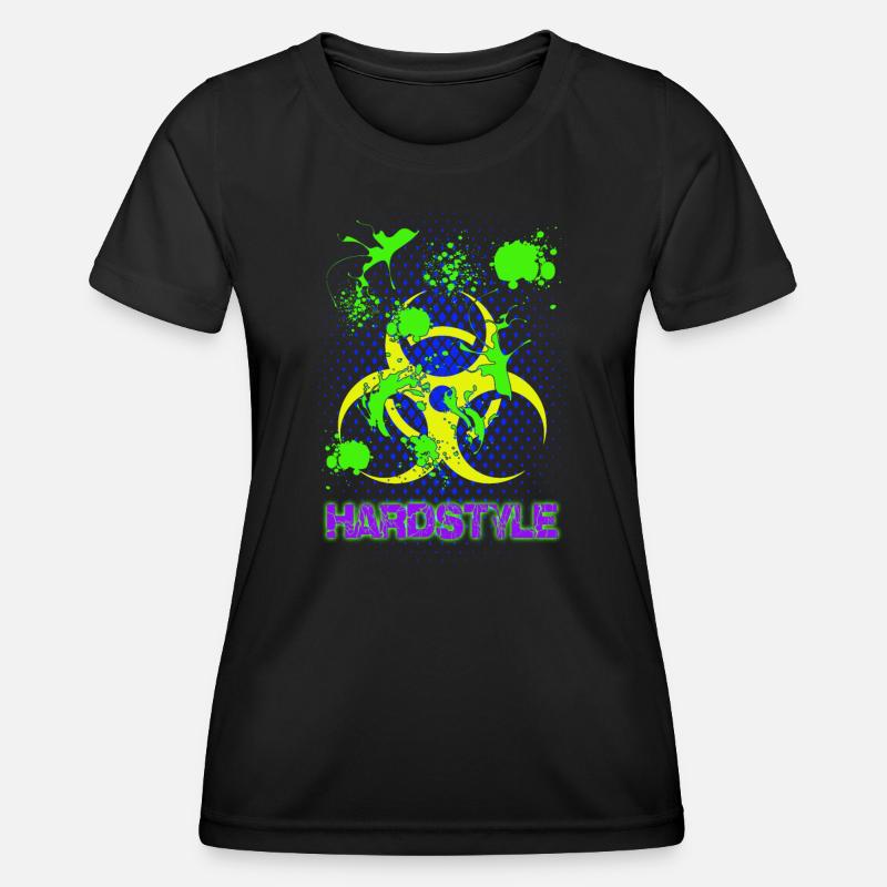 Splash Hardstyle Techno Trance House - Women's Functional T-Shirt - black