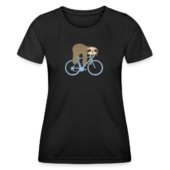Sloth Bike - Women's Functional T-Shirt - black - Front - AI Model Female 172 light (172cm)