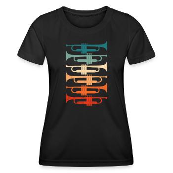 Trompet Retro Color - Women's Functional T-Shirt - black - Front - AI Model Female 172 light (172cm)