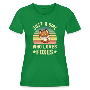 Renards renards - T-shirt sport Femme - vert - Devant - AI Model Female 172 dark (172cm)