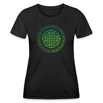 Nœud celtique - T-shirt sport Femme - noir - Devant - AI Model Female 172 light (172cm)