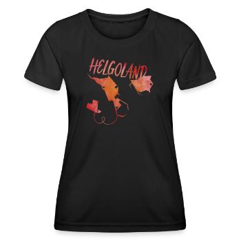 Helgoland - Frauen Funktions-T-Shirt - Schwarz - Vorne - AI Model Female 172 light (172cm)