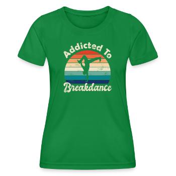 Breakdance - Frauen Funktions-T-Shirt - Kelly Green - Vorne - AI Model Female 172 dark (172cm)