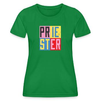 Conception de prêtre - T-shirt sport Femme - vert - Devant - AI Model Female 172 dark (172cm)