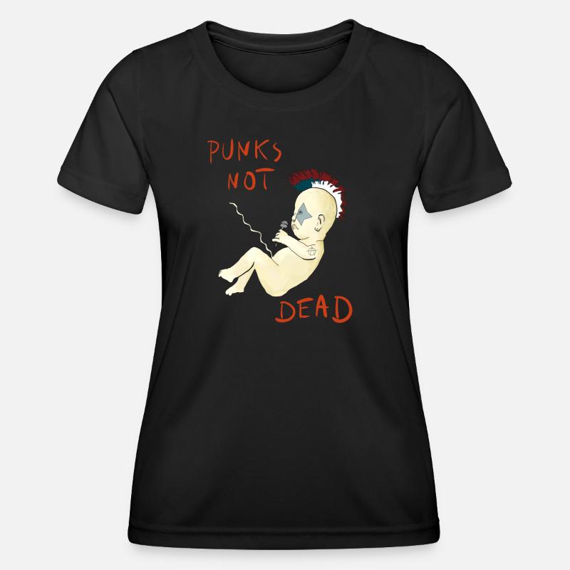 Punks Not Dead - Women's Functional T-Shirt - black