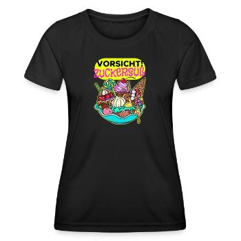 Süßigkeiten Schokolade Statement Nachspeise Bonbon - Frauen Funktions-T-Shirt - Schwarz - Vorne - AI Model Female 172 light (172cm)