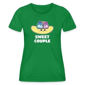 Süß Lecker Nachspeise Süßigkeiten Statement - Frauen Funktions-T-Shirt - Kelly Green - Vorne - AI Model Female 172 dark (172cm)