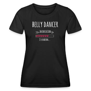 Bauchtänzerin & Bauchtanz in Ausbildung Geschenk - Frauen Funktions-T-Shirt - Schwarz - Vorne - AI Model Female 172 light (172cm)