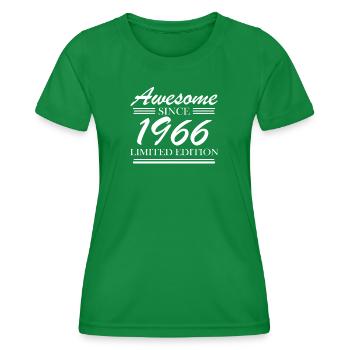 1966 - Women's Functional T-Shirt - kelly green - Front - AI Model Female 172 dark (172cm)
