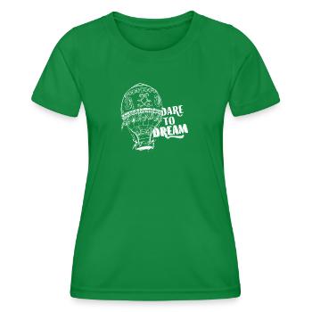 Dare To Dream - Women's Functional T-Shirt - kelly green - Front - AI Model Female 172 dark (172cm)