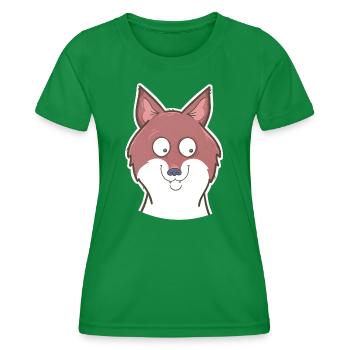 Fuchs - Frauen Funktions-T-Shirt - Kelly Green - Vorne - AI Model Female 172 dark (172cm)