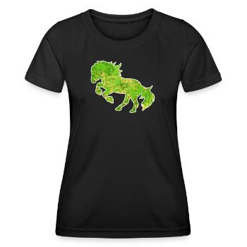 Gallop Horses Icelandic Horses Horse Love Trot - Women's Functional T-Shirt - black - Front - AI Model Female 172 light (172cm)