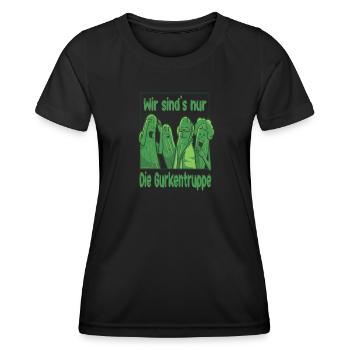 Gurkentruppe Verlierer Gruppe Club Team Mannschaft - Frauen Funktions-T-Shirt - Schwarz - Vorne - AI Model Female 172 light (172cm)