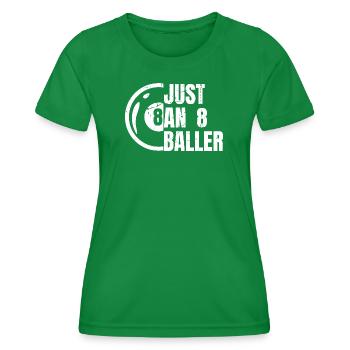 8 ball billiard players - Women's Functional T-Shirt - kelly green - Front - AI Model Female 172 dark (172cm)