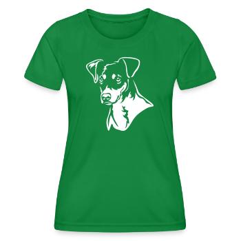 Bodeguero Andaluz Head "Black Edition" - Women's Functional T-Shirt - kelly green - Front - AI Model Female 172 dark (172cm)