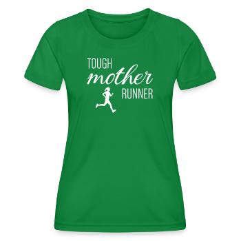 Mère coureuse coriace - T-shirt sport Femme - vert - Devant - AI Model Female 172 dark (172cm)