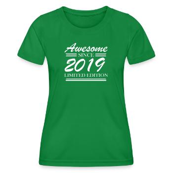 2019 - Millésime 2019 - Fantastique depuis 2019 - T-shirt sport Femme - vert - Devant - AI Model Female 172 dark (172cm)