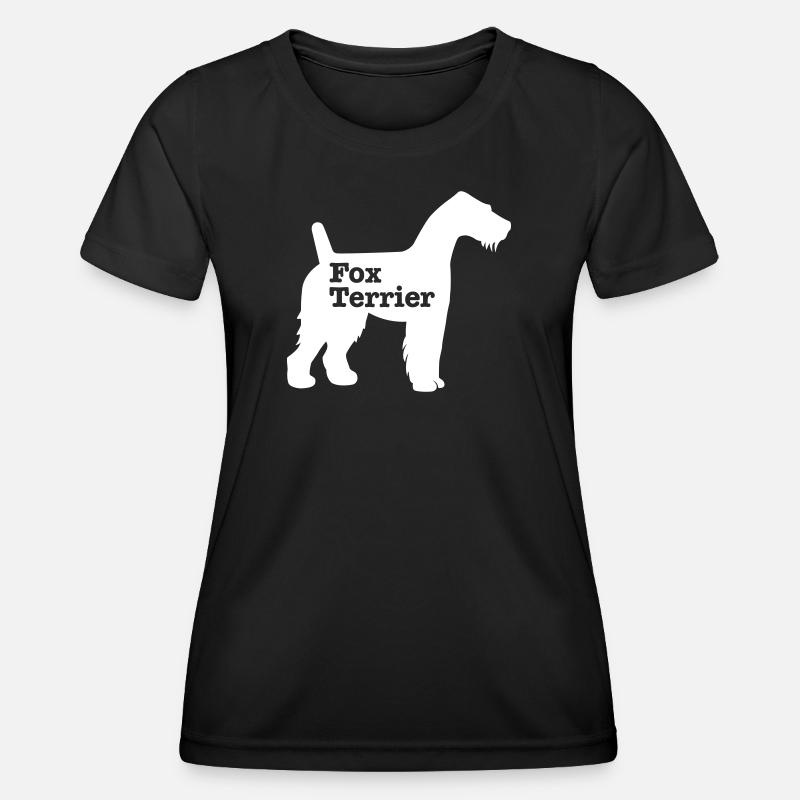 Fox Terrier - Women's Functional T-Shirt - black