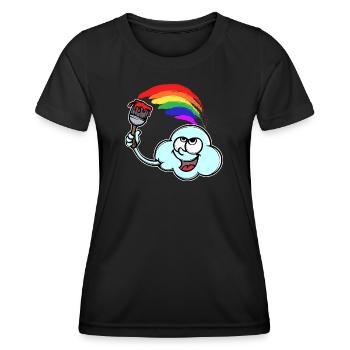 Funny Lgbt Gay Rainbow Bisexual Transgender - Women's Functional T-Shirt - black - Front - AI Model Female 172 light (172cm)