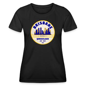Brisbane Australia Skyline - Women's Functional T-Shirt - black - Front - AI Model Female 172 light (172cm)