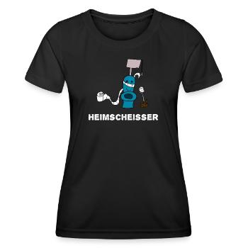 Heimscheisser WC Klo - Frauen Funktions-T-Shirt - Schwarz - Vorne - AI Model Female 172 light (172cm)