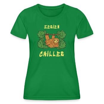 Serien Chiller - Frauen Funktions-T-Shirt - Kelly Green - Vorne - AI Model Female 172 dark (172cm)