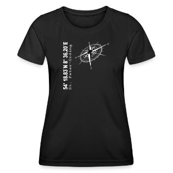 St Peter Ording - Frauen Funktions-T-Shirt - Schwarz - Vorne - AI Model Female 172 light (172cm)