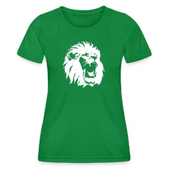 Tête de lion - T-shirt sport Femme - vert - Devant - AI Model Female 172 dark (172cm)