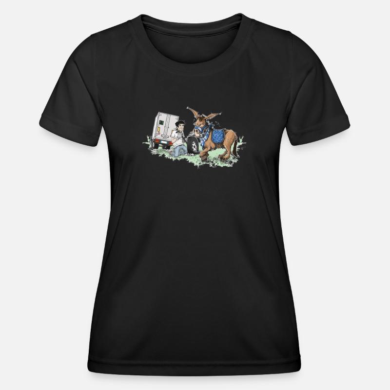 Donkey carriage roadside assistance - Women's Functional T-Shirt - black
